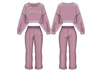 Pantaloni Rosa Antico Guess Bambina