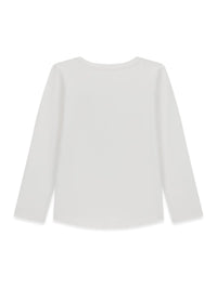 Maglia a Maniche Lunghe Bianco Guess Neonata