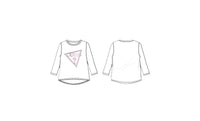 Maglia a Maniche Lunghe Bianco Guess Neonata