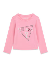 Maglia a Maniche Lunghe Rosa Guess Neonata