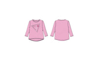 Maglia a Maniche Lunghe Rosa Guess Neonata