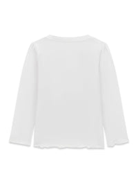 Maglia a Maniche Lunghe Bianco Guess Neonata
