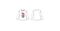 Maglia a Maniche Lunghe Bianco Guess Neonata
