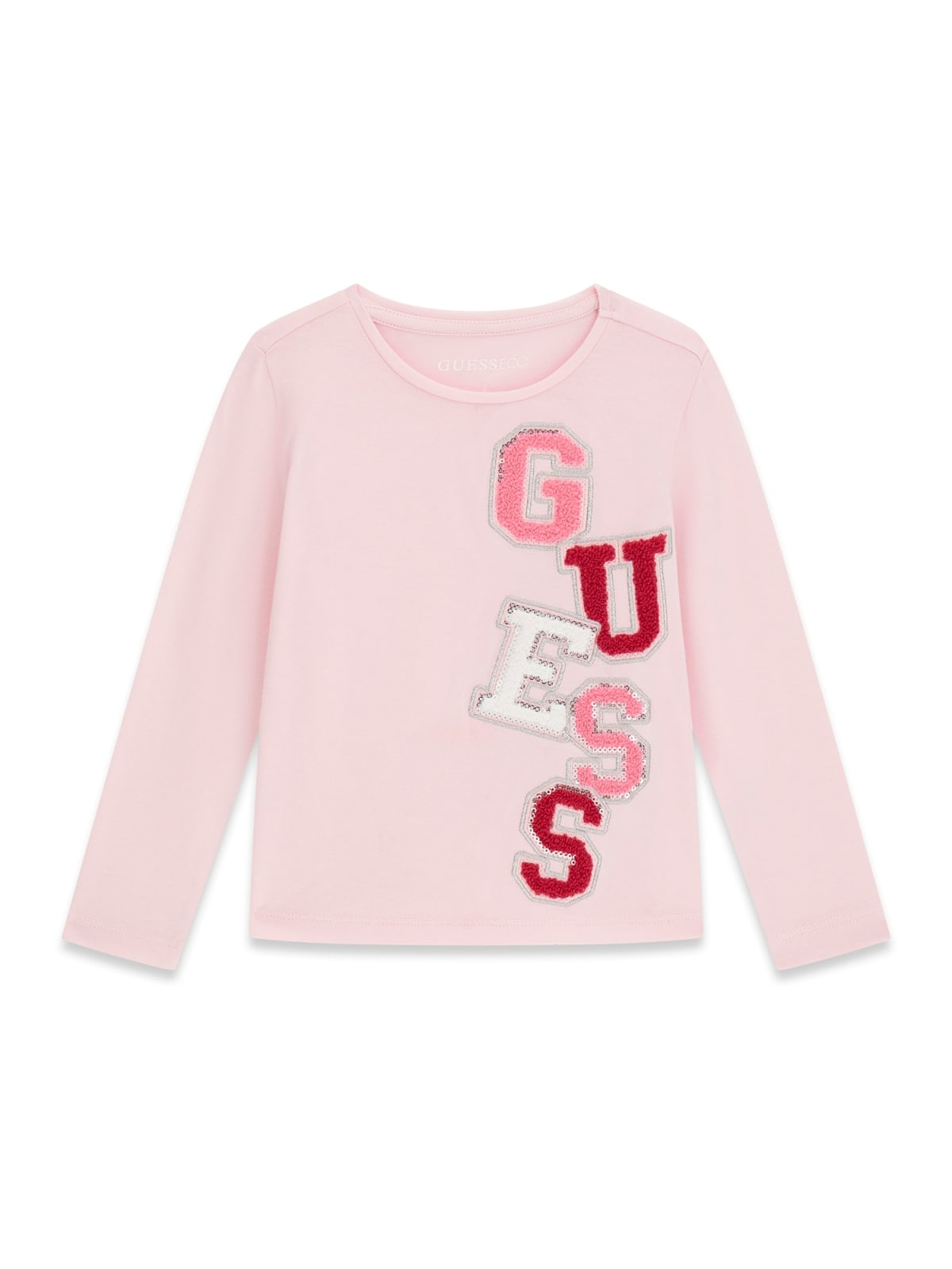 Maglia a Maniche Lunghe Rosa Guess Neonata