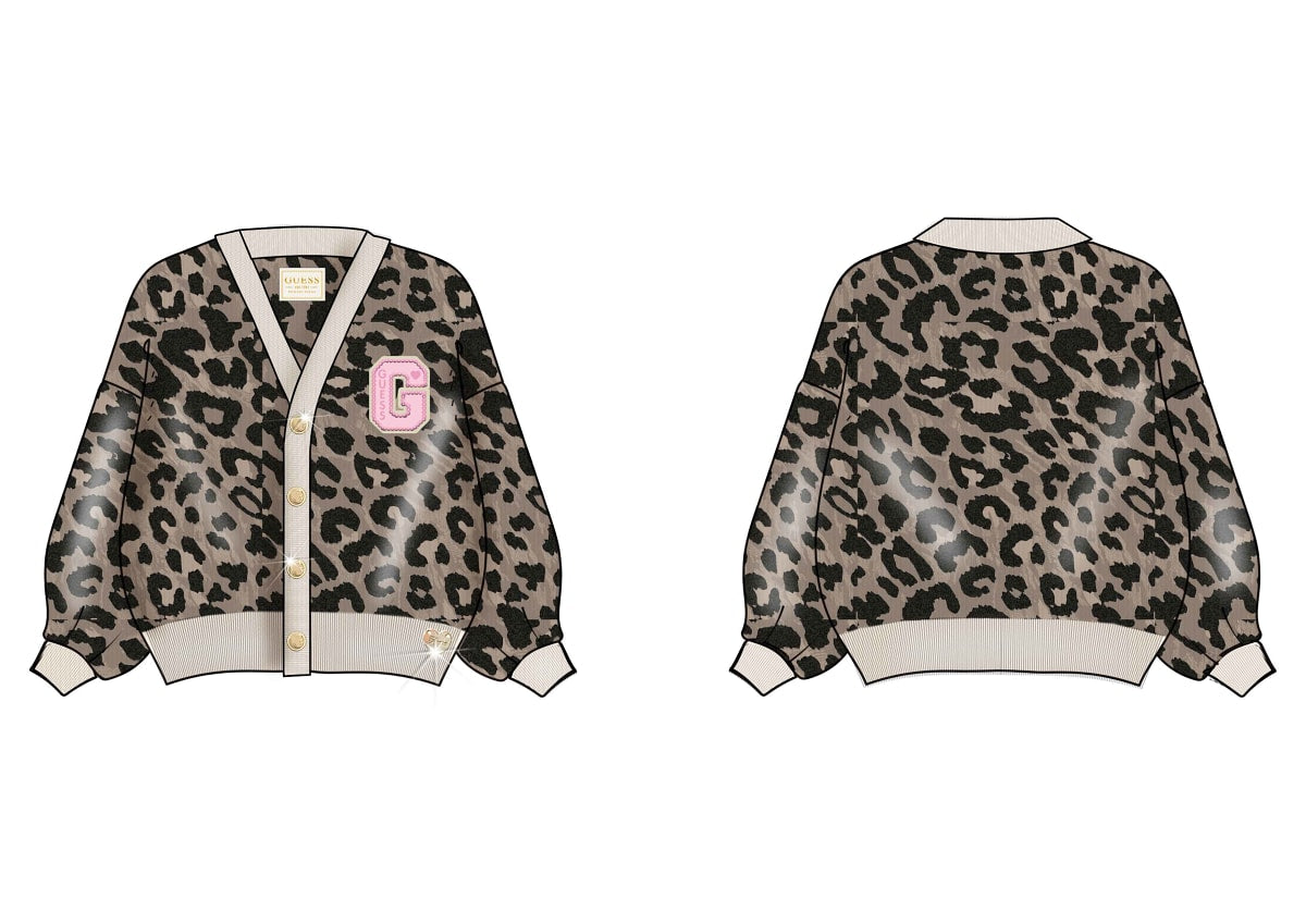 Maglia Leopard Print Classi Guess Neonata