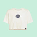 T-SHIRT CROPPED CON LOGO ADIDAS