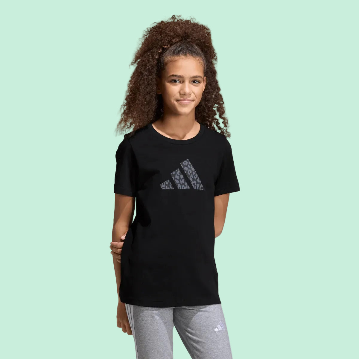 T-SHIRT CON LOGO ADIDAS MACULATO