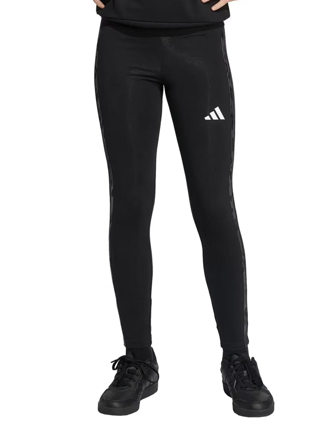 LEGGINGS ADIDAS CON LOGO MACULATO RAGAZZA