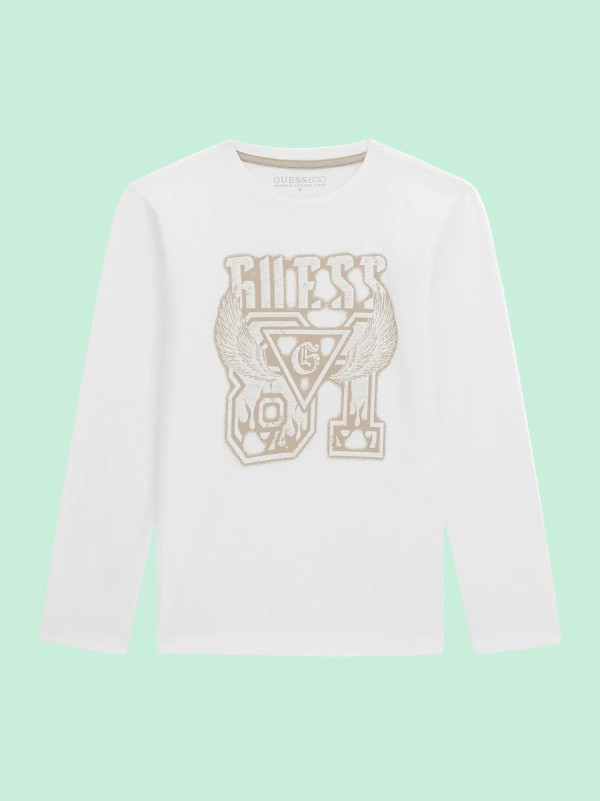 T-SHIRT CON STAMPA E LOGO GUESS