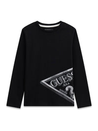 Maglia a Maniche Lunghe Nero Guess Bambino
