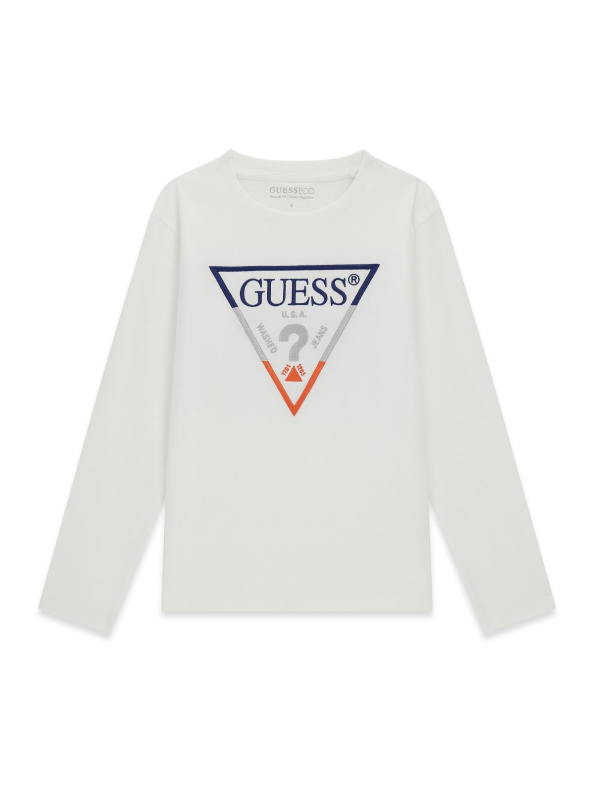Maglia a Maniche Lunghe Bianco Guess Bambino