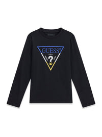 Maglia a Maniche Lunghe Nero Guess Bambino