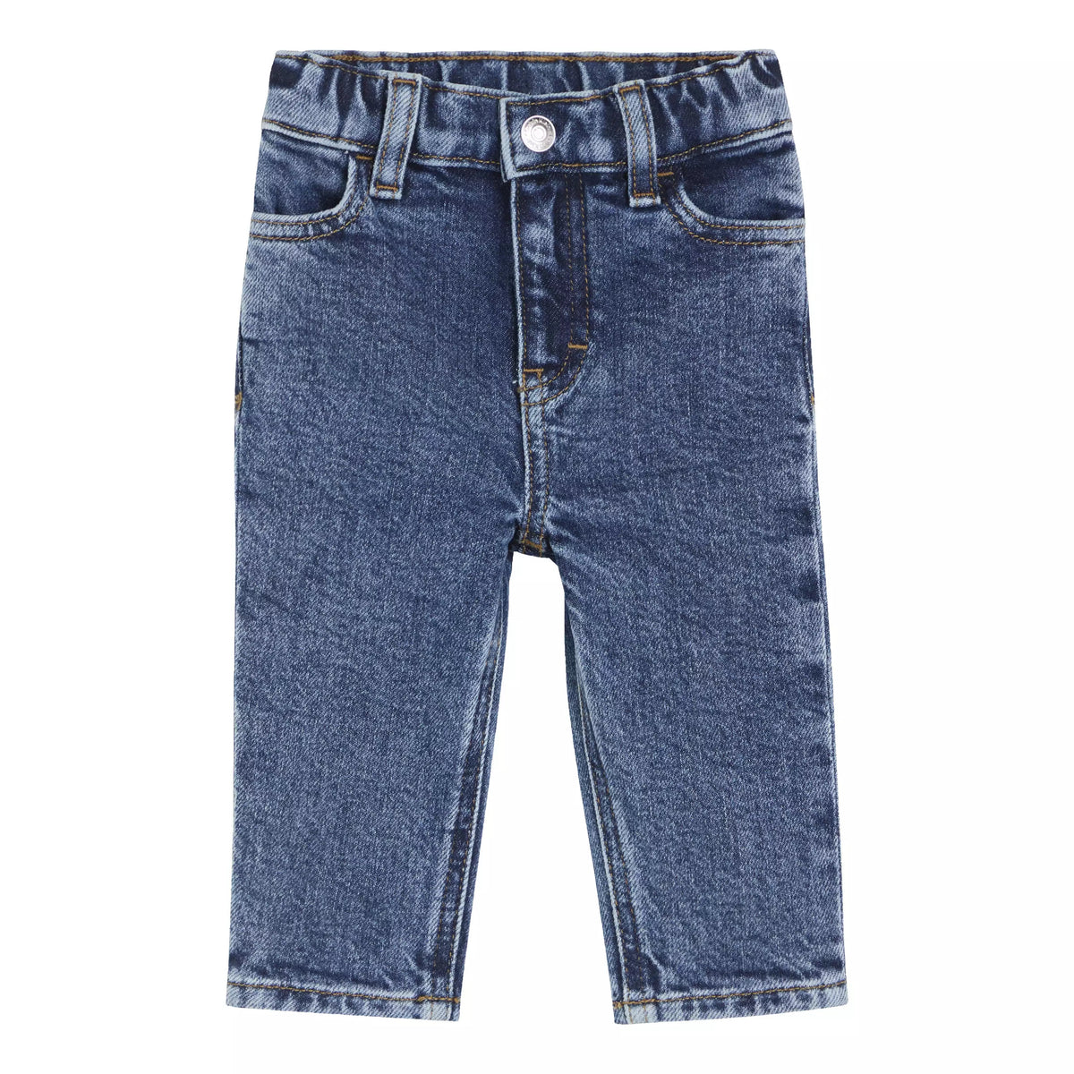 Pantalone in Denim Neonato Blu Calvin Klein