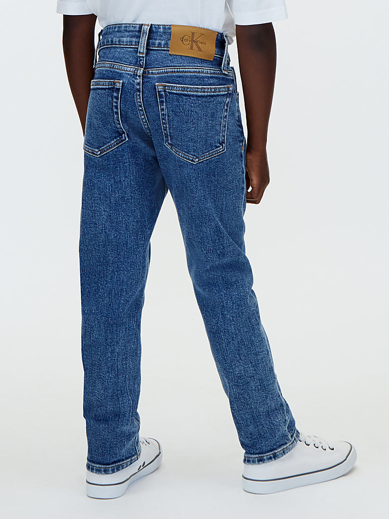 Jeans Dad Fit Ragazzo Blu Denim Calvin Klein