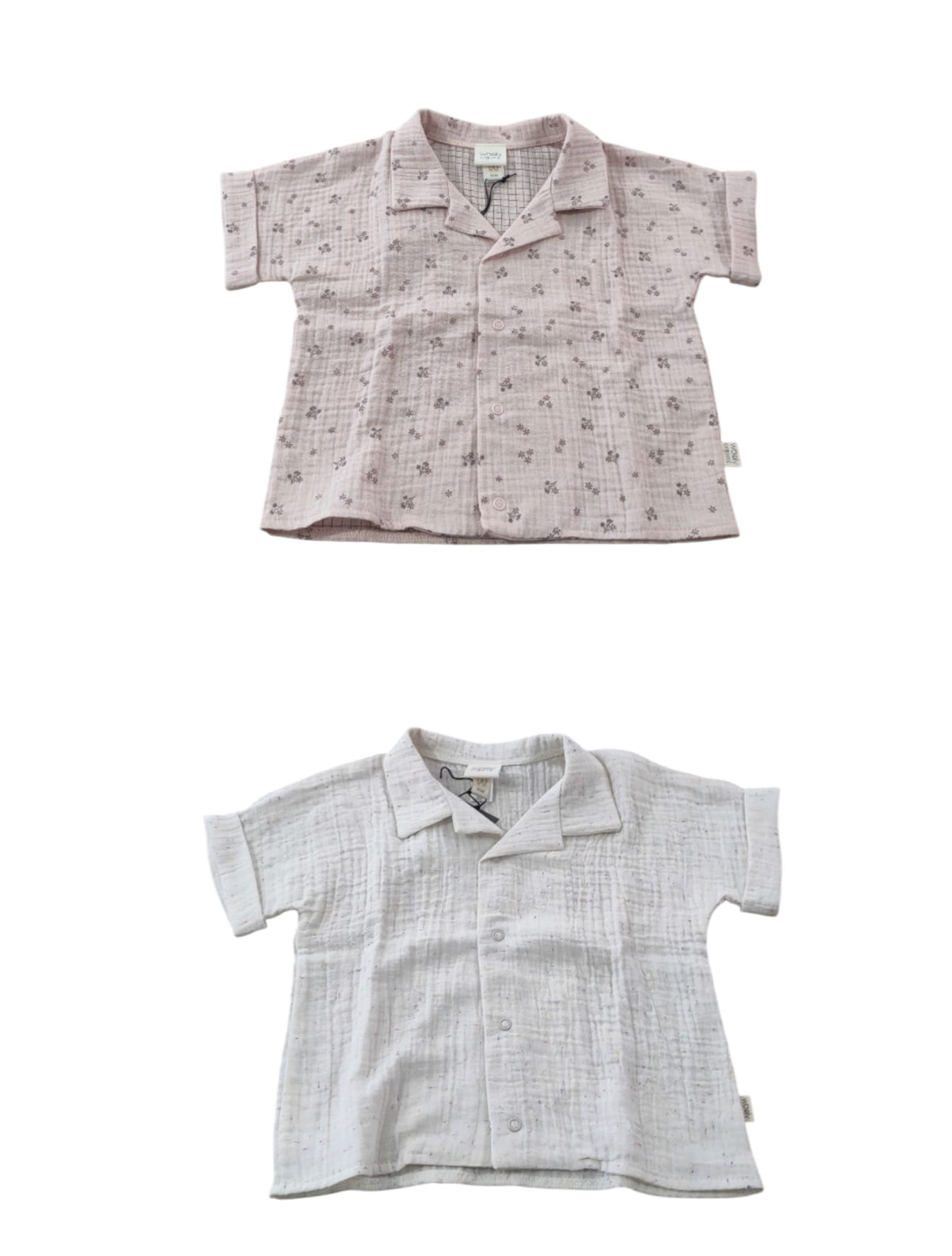 Corredo Nascita Muslin Kids Shirt - Gots Wooly Organic - Neonati