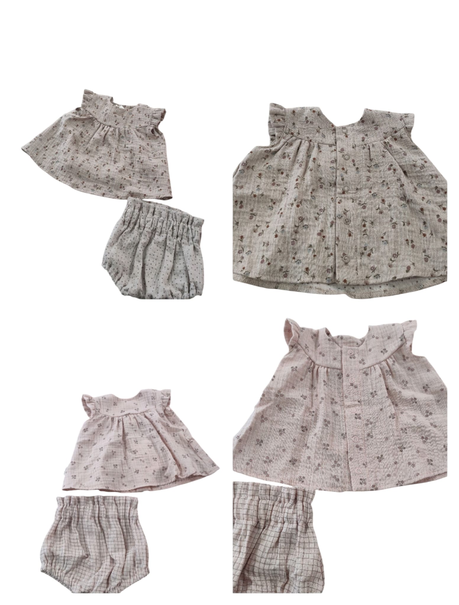 MUSLIN BLOUSE WITH BLOOMERS - GOTS - SS25
