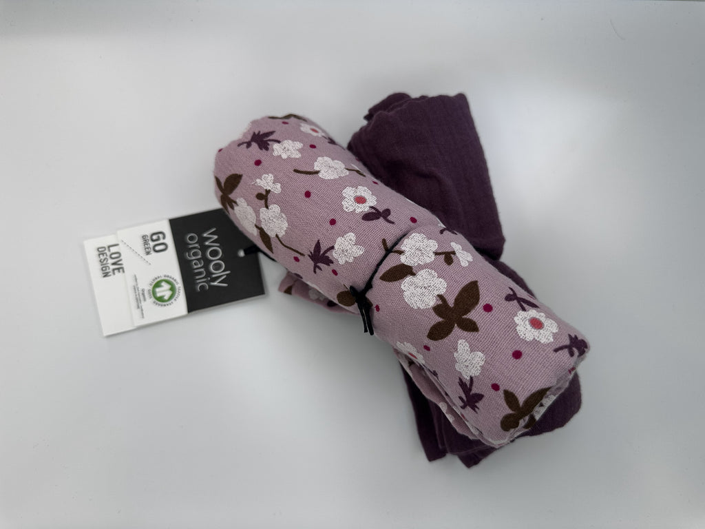 Mussole di Cotone Organico - Gots -Wooly Organic Confezione da 2 Pz
