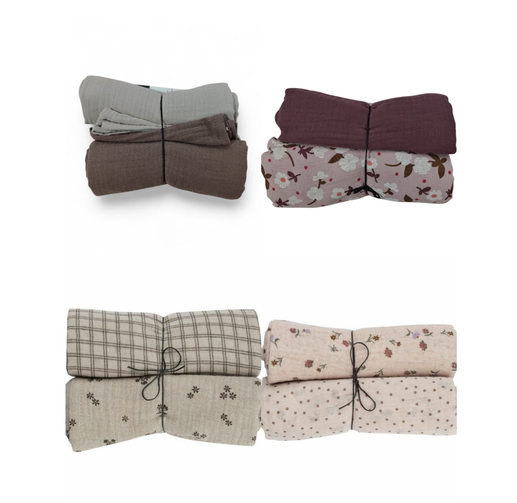 MUSSOLE DI COTONE ORGANICO - GOTS -WOOLY ORGANIC
CONFEZIONE DA 2 PZ