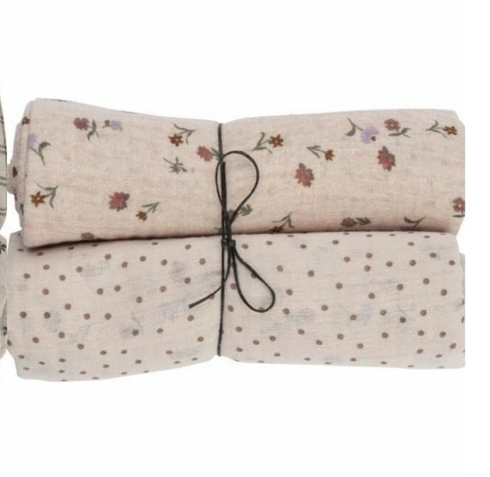 MUSSOLE DI COTONE ORGANICO - GOTS -WOOLY ORGANIC
CONFEZIONE DA 2 PZ
