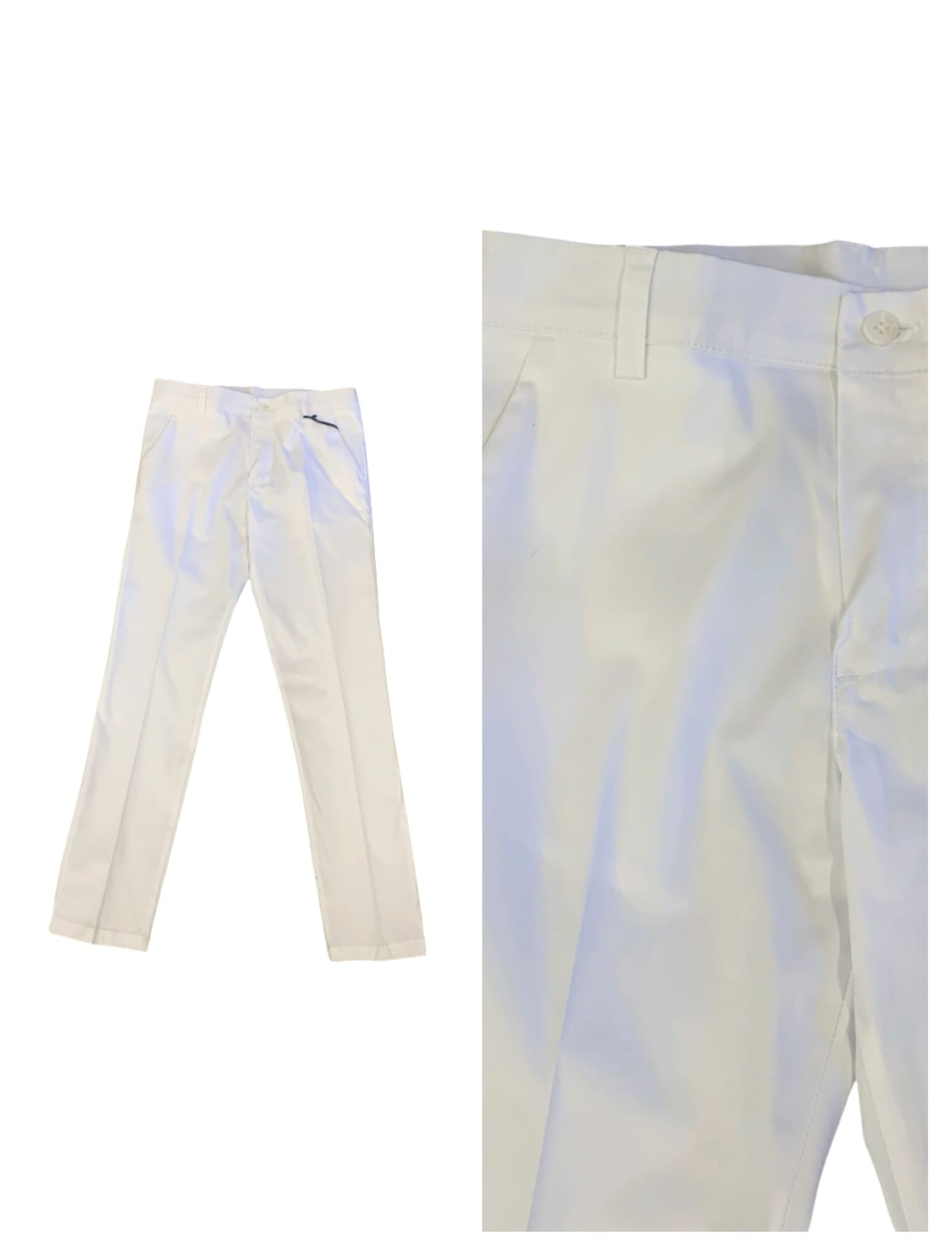 PANTALONE BIANCO RAGAZZO
