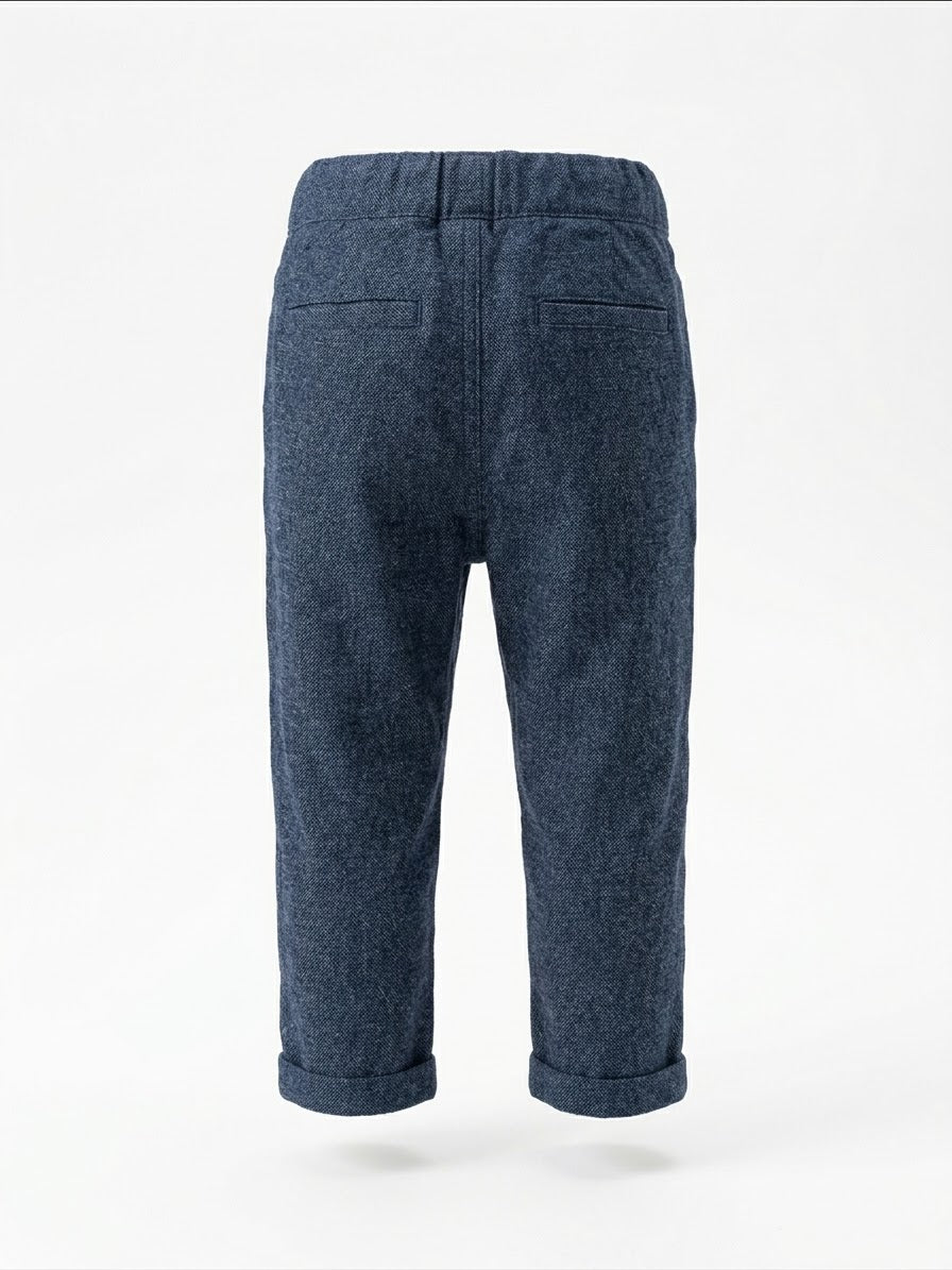Pantalone Morbido Neonato Blu Manuell & Frank