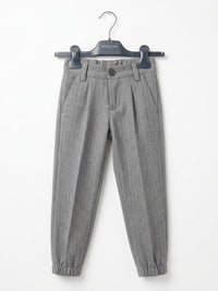 Pantalone con Polsino Bambino Grigio Manuell & Frank
