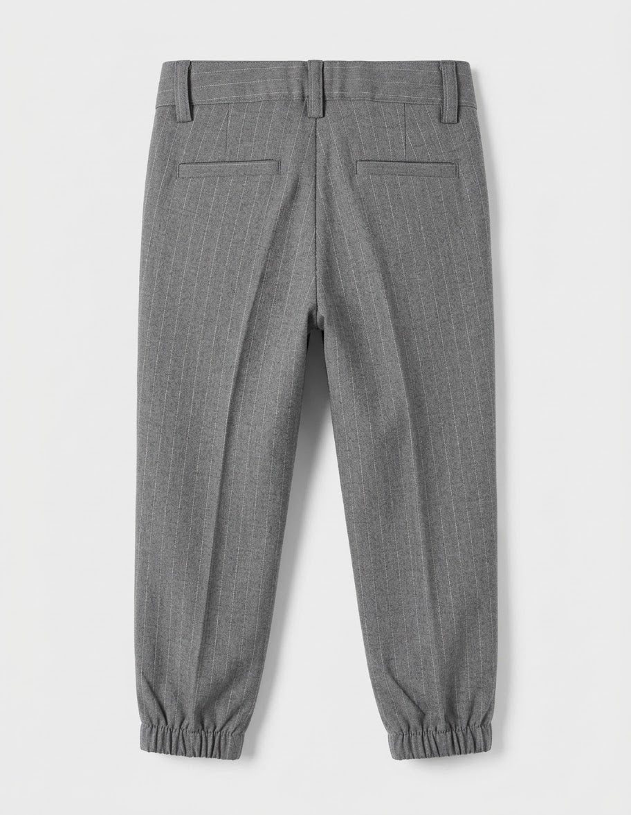 Pantalone con Polsino Bambino Grigio Manuell & Frank