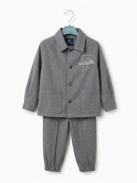 Pantalone con Polsino Bambino Grigio Manuell & Frank