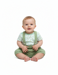 PAGLIACCETTO CON BRETELLE VERDE NEW BORN