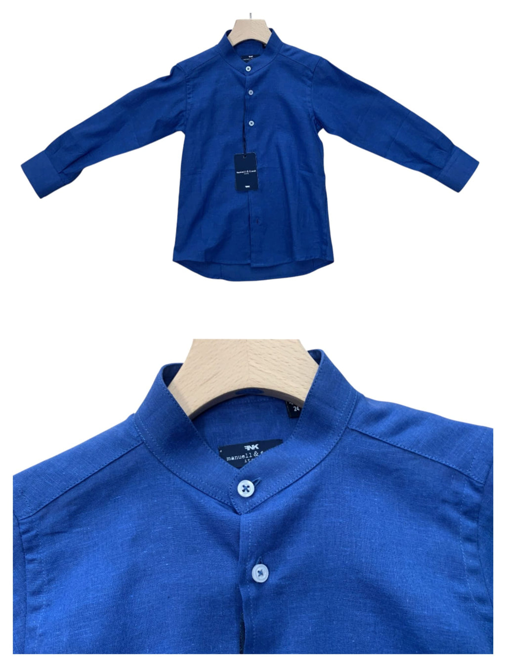 CAMICIA ROYAL BLU BAMBINO
COLLO ALLA COREANA