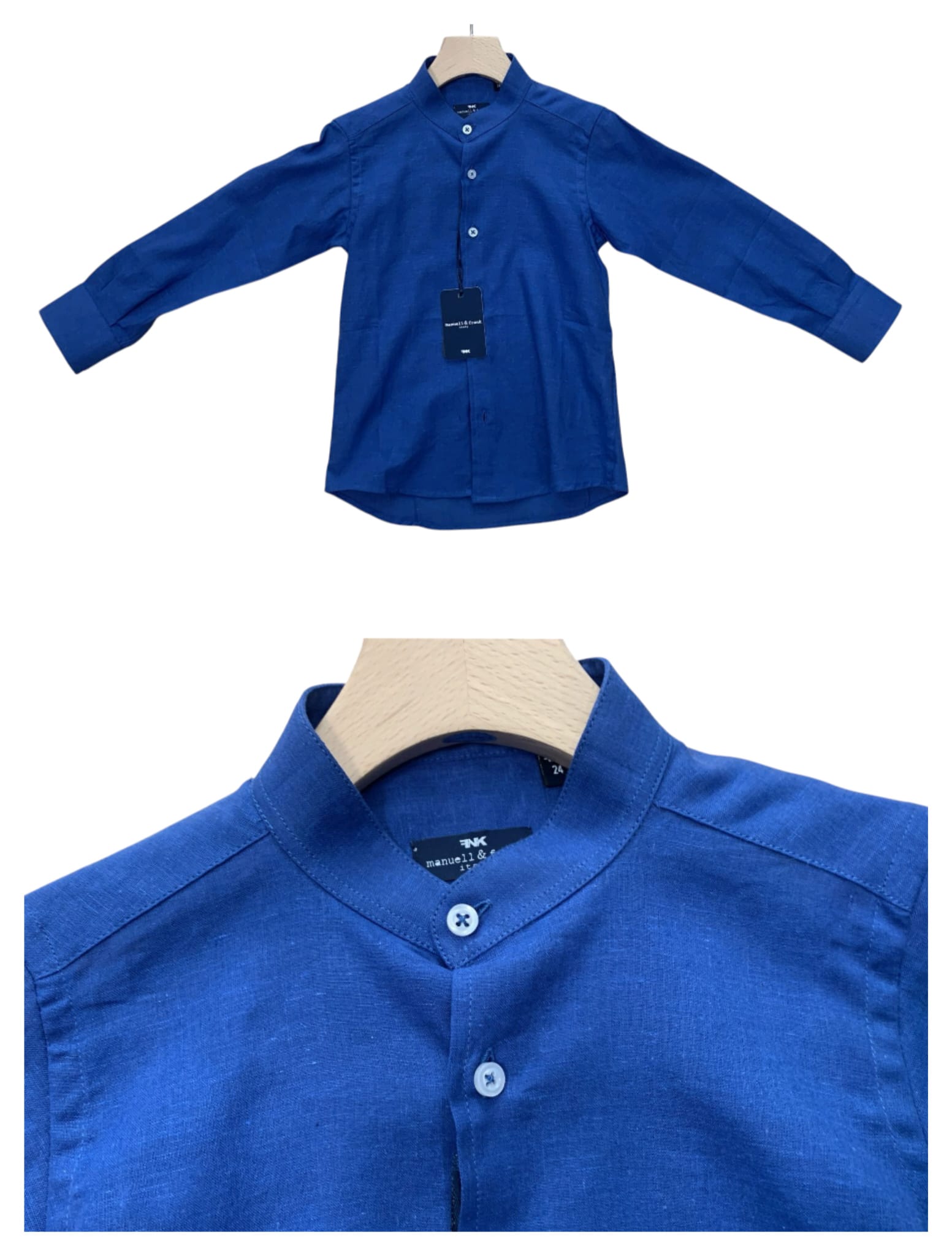 CAMICIA LU ROYAL NEW BORN COLLO ALLA COREANA