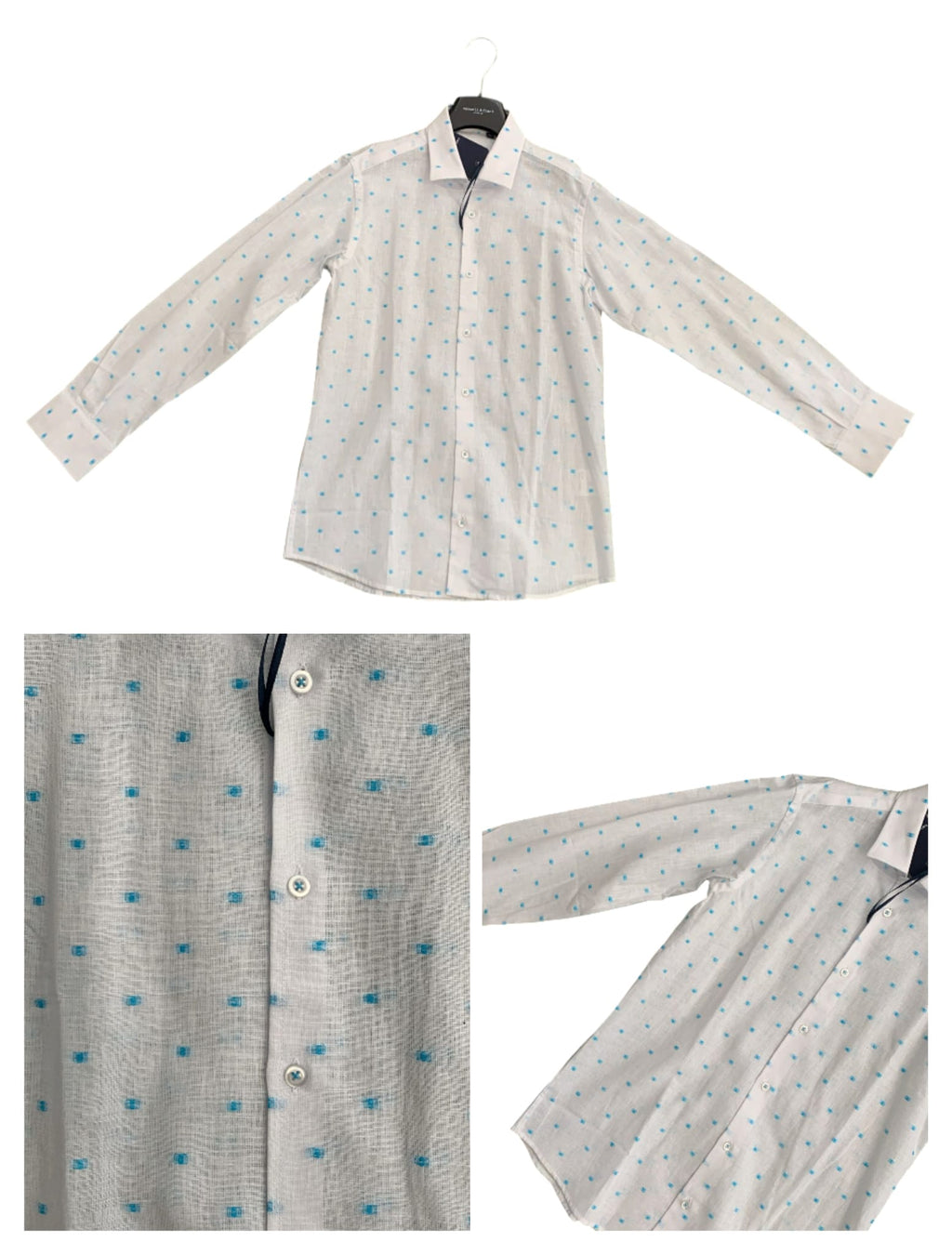 CAMICIA FANTASIA QUADRETTI AZZURRO RAGAZZO