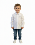 CAMICIA BIANCA CON LOGO BAMBINO