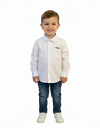 CAMICIA BIANCA CON LOGO BAMBINO