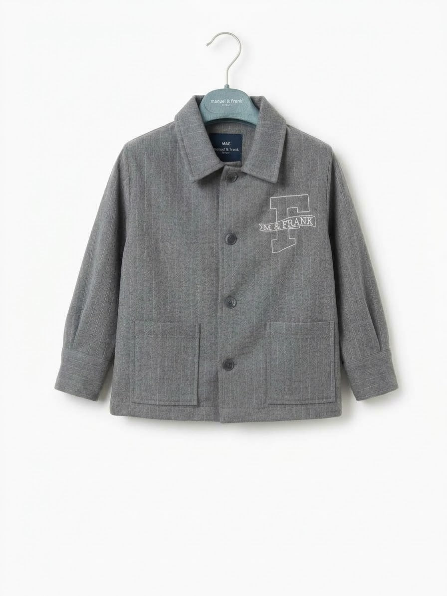Camicia Bambino Grigia Manuell & Frank