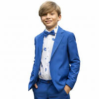 Giacca Blu Royal Ragazzo Manuell & Frank