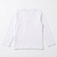 T-shirt Maniche Lunghe Logo Bambino Panna Manuell & Frank