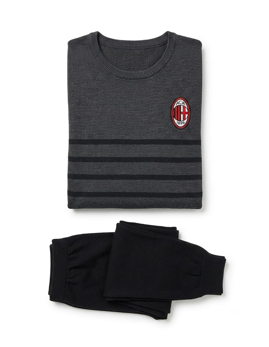 Mi15083 Grigio <Pigiama Junior Milan 119Se