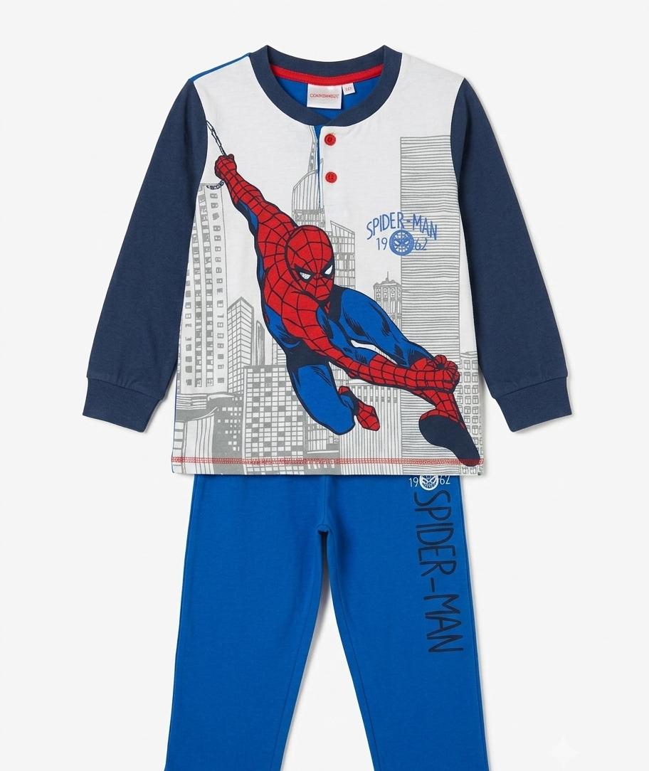 Pigiama Spiderman Manica Lunga Jersey