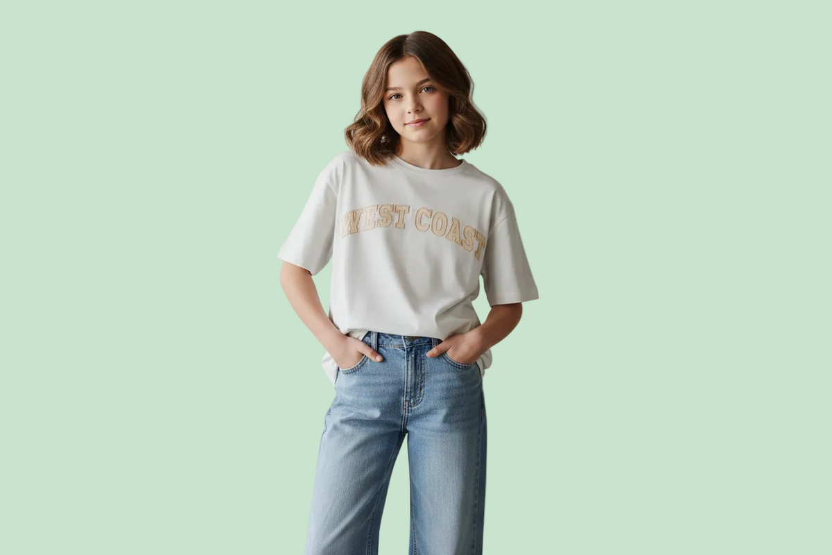 T-shirt No-way Monday con Scritta No Way Monday - Bambina