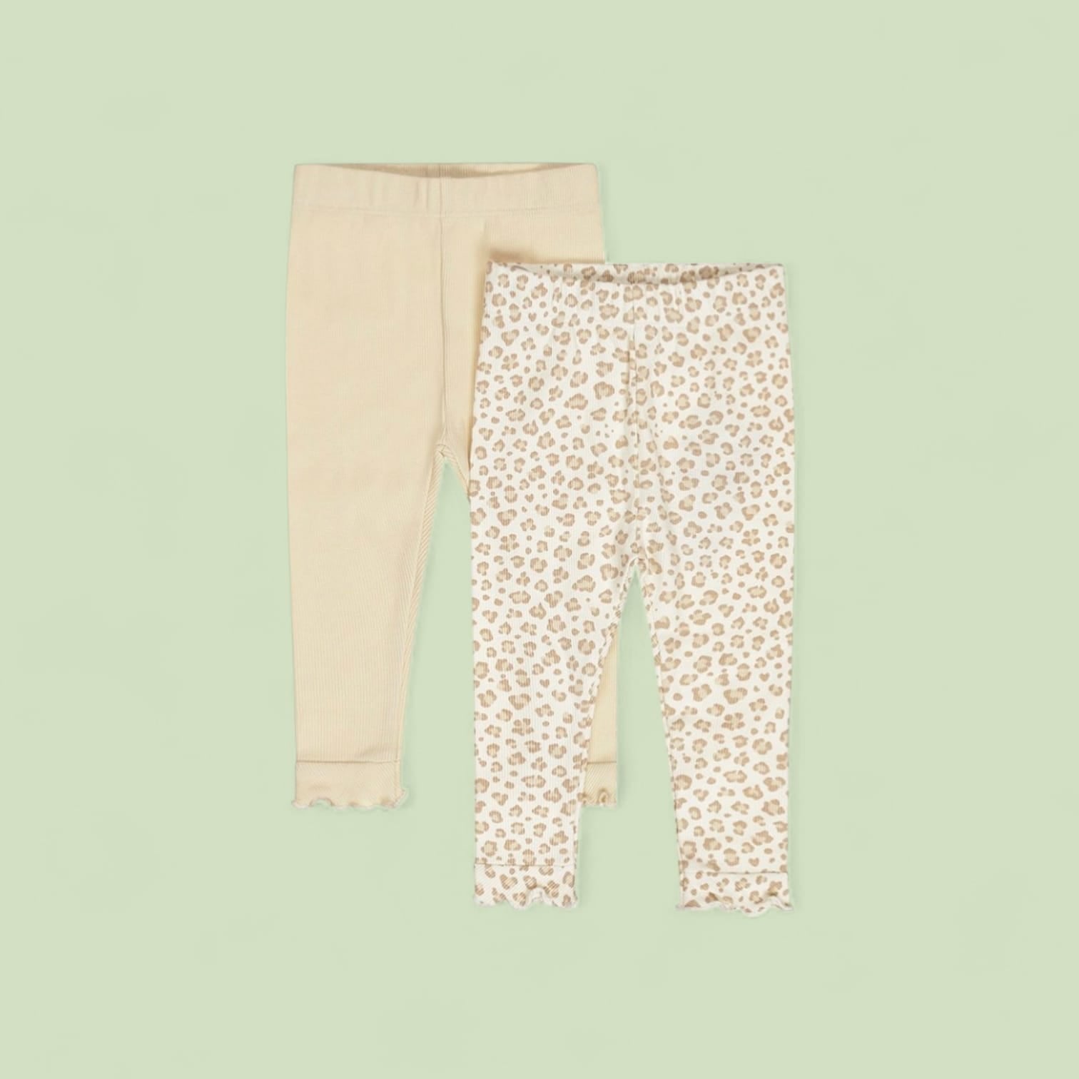 LEGGINGS DIRKJE 2 PEZZI MACULATO-CREMA