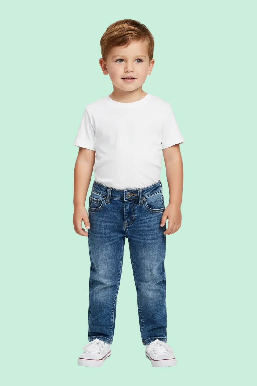 JEANS CON LOGO GUESS SULLA TASCA