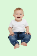 JEANS ELASTICIZZATO CON ELASTICO IN VITA