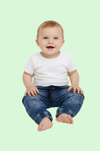 JEANS ELASTICIZZATO CON ELASTICO IN VITA