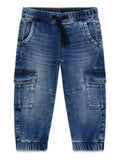 Jeans Elasticizzato con Elastico in Vita - Neonato