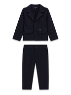 Completo blazer e pantaloni in misto viscosa