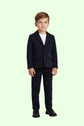 Completo blazer e pantaloni in misto viscosa