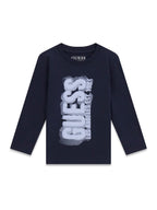 T-shirt Manica Lunga con Logo Guess - Neonato
