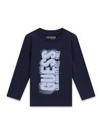 T-shirt Manica Lunga con Logo Guess - Neonato