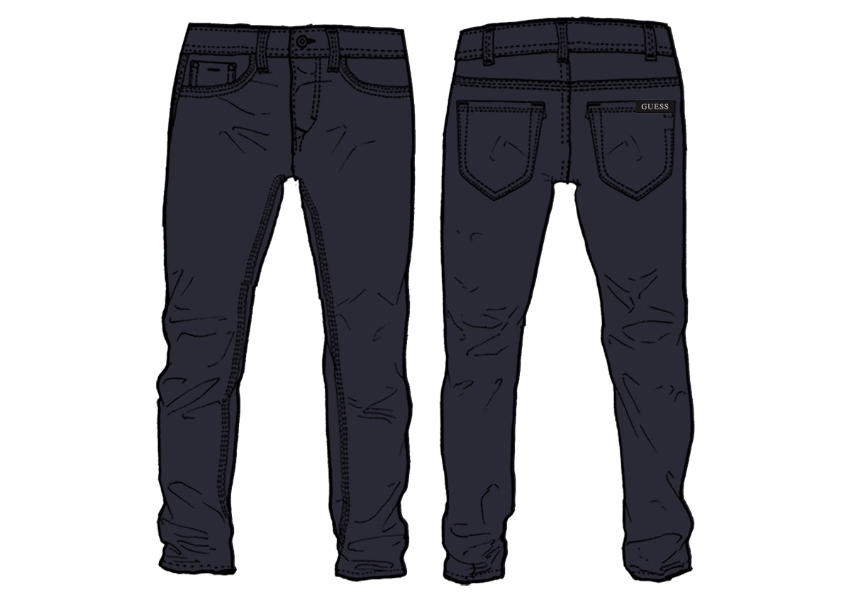 Pantaloni Blu Guess Bambino
